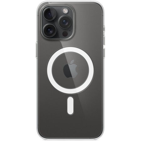 Чехол MagSafe для iPhone 16 Pro Max, прозрачный силиконовый