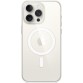 Прозрачный силиконовый чехол MagSafe для iPhone 15 Pro Max