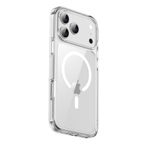 Чехол MagSafe для iPhone 17 Pro, прозрачный силиконовый