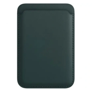 Картхолдер Leather Wallet для iPhone с MagSafe, лесной зелёный (Forest Green)