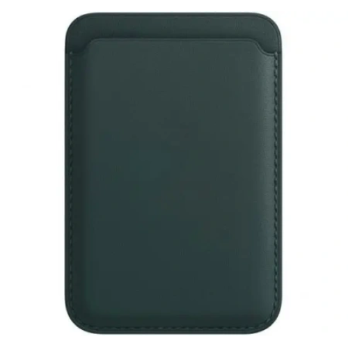 Картхолдер Leather Wallet для iPhone с MagSafe, лесной зелёный (Forest Green)