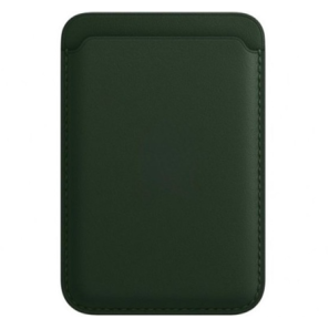 Картхолдер Leather Wallet для iPhone с MagSafe, зелёная секвойя (Sequoia Green)