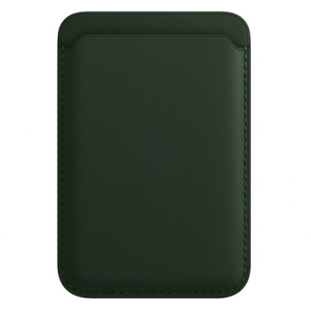 Картхолдер Leather Wallet для iPhone с MagSafe, зелёная секвойя (Sequoia Green)