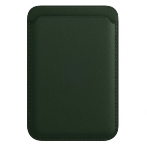 Картхолдер Leather Wallet для iPhone с MagSafe, зелёная секвойя (Sequoia Green)