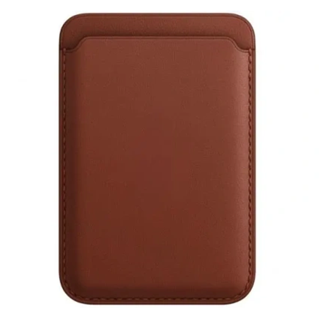 Картхолдер Leather Wallet для iPhone с MagSafe, тёмно-коричневый (Umber)