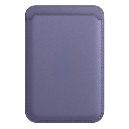 Картхолдер Leather Wallet для iPhone с MagSafe, сиреневая глициния (Wisteria)