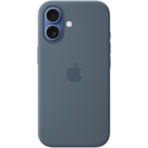 Защитный чехол Apple Silicone Case с MagSafe для iPhone 17, синий якорь