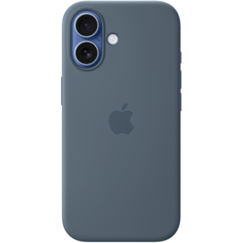 Защитный чехол Apple Silicone Case с MagSafe для iPhone 17, синий якорь