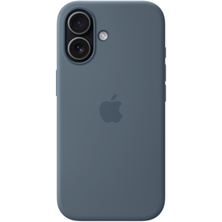 Защитный чехол Apple Silicone Case с MagSafe для iPhone 17, синий якорь