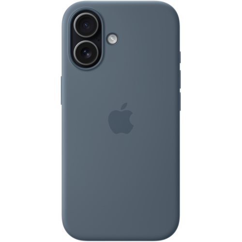 Защитный чехол Apple Silicone Case с MagSafe для iPhone 17, синий якорь