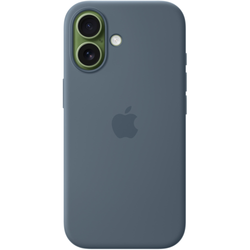 Защитный чехол Apple Silicone Case с MagSafe для iPhone 17, синий якорь