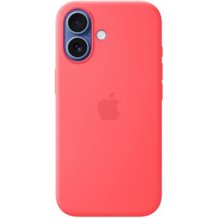 Защитный чехол Apple Silicone Case с MagSafe для iPhone 17, яркая гуава