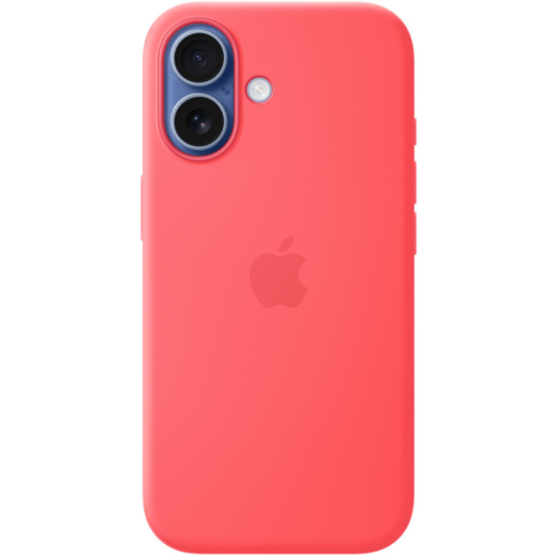 Защитный чехол Apple Silicone Case с MagSafe для iPhone 17, яркая гуава