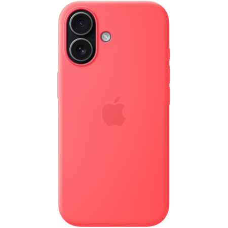 Защитный чехол Apple Silicone Case с MagSafe для iPhone 17, яркая гуава