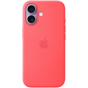 Защитный чехол Apple Silicone Case с MagSafe для iPhone 17, яркая гуава