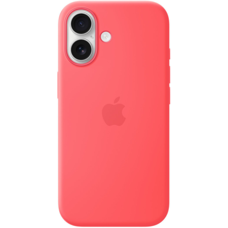 Защитный чехол Apple Silicone Case с MagSafe для iPhone 17, яркая гуава