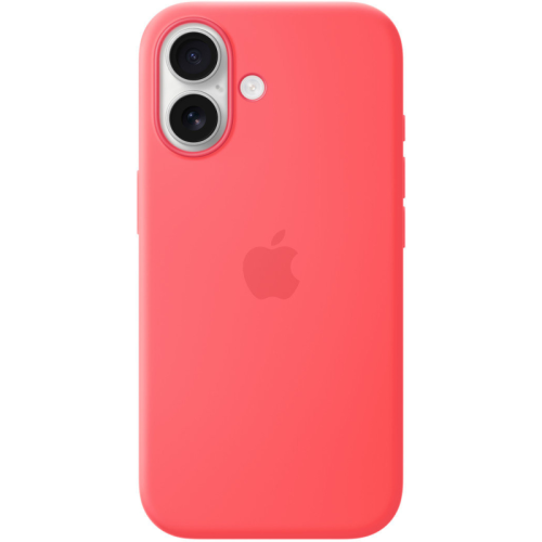 Защитный чехол Apple Silicone Case с MagSafe для iPhone 17, яркая гуава