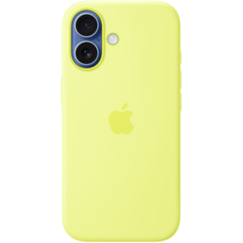 Защитный чехол Apple Silicone Case с MagSafe для iPhone 17, неоново-желтый