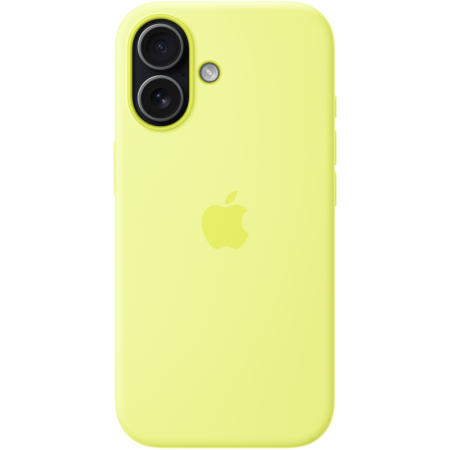 Защитный чехол Apple Silicone Case с MagSafe для iPhone 17, неоново-желтый