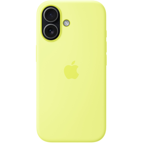 Защитный чехол Apple Silicone Case с MagSafe для iPhone 17, неоново-желтый