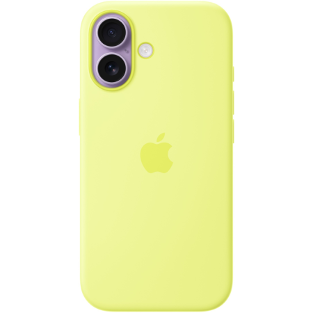 Защитный чехол Apple Silicone Case с MagSafe для iPhone 17, неоново-желтый