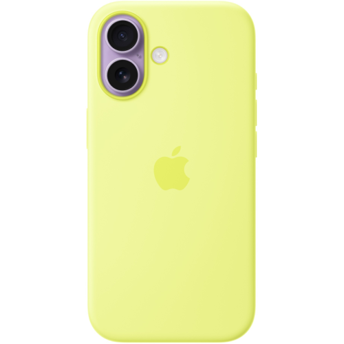 Защитный чехол Apple Silicone Case с MagSafe для iPhone 17, неоново-желтый
