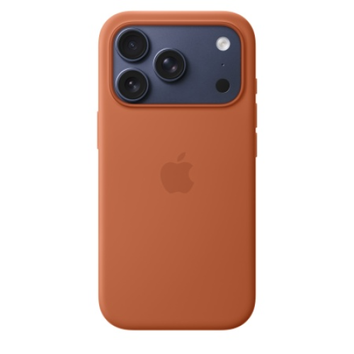 Защитный чехол Apple Silicone Case с MagSafe для iPhone 17 Pro, коричневый
