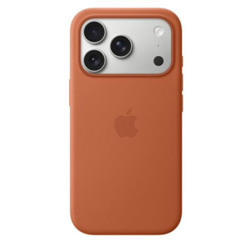 Защитный чехол Apple Silicone Case с MagSafe для iPhone 17 Pro, коричневый