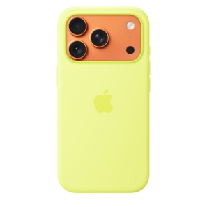Защитный чехол Apple Silicone Case с MagSafe для iPhone 17 Pro, жёлтый (Neon Yellow)