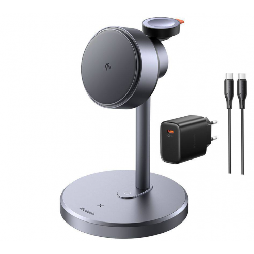 Mcdodo 3in1 MagQ Qi2 Wireless Charging Stand (15W+5W+2.5W)