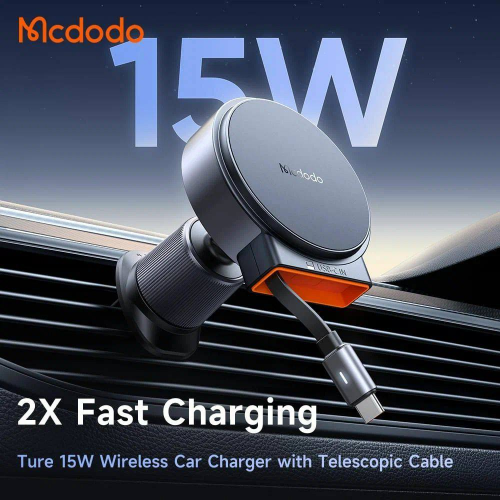 Автомобильный держатель Mcdodo MagQ Qi2 wireless с беспроводной зарядкой