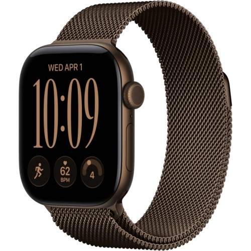 Apple Watch Series 12, 42мм, GPS, Dark Bronze Aluminum, Dark Bronze Milanese Loop