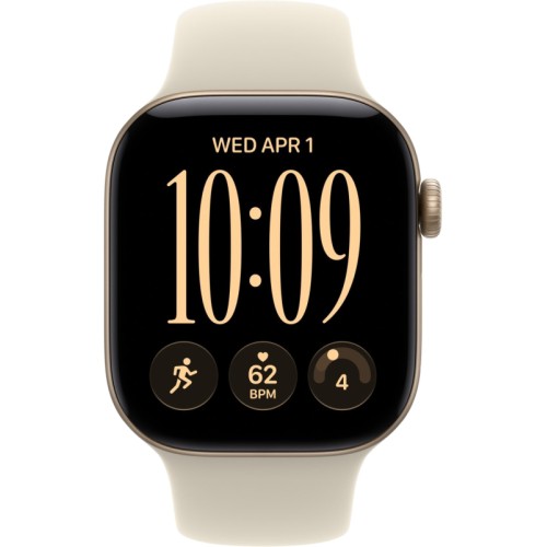 Apple Watch Series 12, 42мм, GPS, Light Gold Aluminum, Sand Sport Band, M/L
