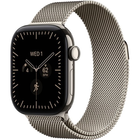 Часы Apple Watch Series 12, 42мм, Natural Titanium, Natural Milanese Loop