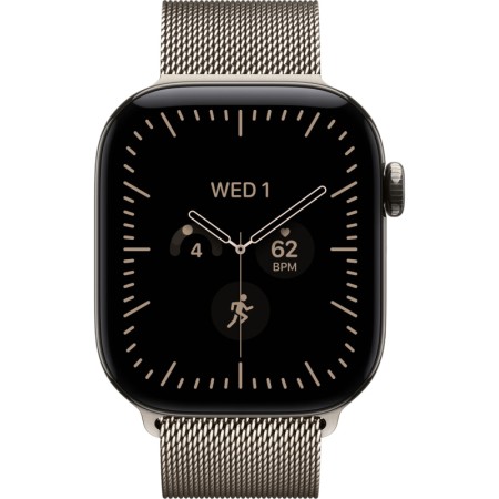 Часы Apple Watch Series 12, 42мм, Natural Titanium, Natural Milanese Loop