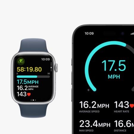 Apple Watch Series 9, 45mm, Aluminium Case «Темная ночь», with Sport Band «темная ночь» S/M