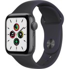 Часы Apple Watch SE (2021) 44mm, серый космос/тёмная ночь, MKQ63