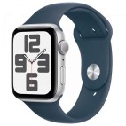 Часы Apple Watch SE (2023) GPS 44 mm, Aluminium Case «серебристый», ремешок «синий» M/L