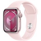 Apple Watch Series 9, 45mm, Aluminium Case «Розовый», спортивный ремешок «розовый» M/L