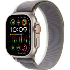 Apple Watch Ultra 2, 49 мм, корпус из титана, ремешок Trail зеленого/серого цвета, размер M/L