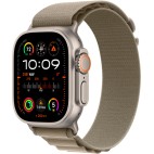 Apple Watch Ultra 2, 49 мм, корпус из титана, ремешок Alpine оливкового цвета, размер L