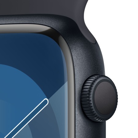 Apple Watch Series 9, 45mm, Aluminium Case «Темная ночь», with Sport Band «темная ночь» S/M
