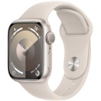 Apple Watch Series 9, 41mm, Aluminium Case «Сияющая звезда», спортивный ремешок «сияющая звезда» S/M