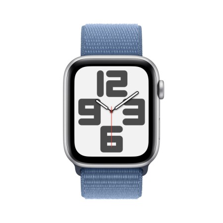 Часы Apple Watch SE (2023) GPS 40 mm, Aluminium Case «серебристый», with Sport Loop «синий»