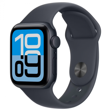 Часы Apple Watch SE 3 (2025), 40 mm, Midnight Aluminum, ремешок Sport Band Midnight S/M