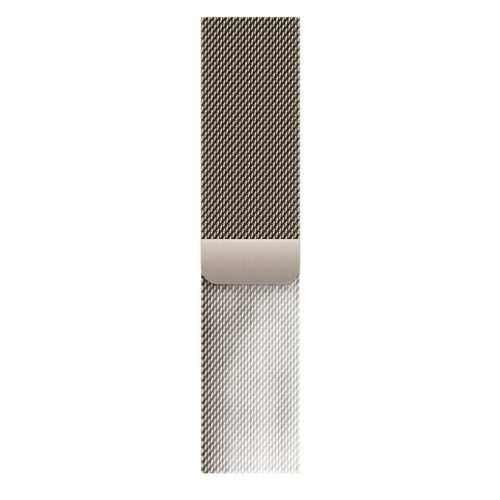 Apple Watch Series 11, 42 мм, Natural Titanium Case, ремешок Milanese Loop Natural