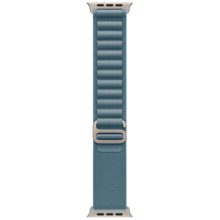 Часы Apple Watch Ultra 3, 49 мм, Natural Titanium, ремешок Alpine Light Blue цвета M