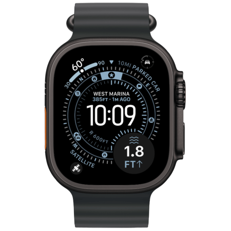 Часы Apple Watch Ultra 3, 49 мм, Black Titanium, ремешок Oce