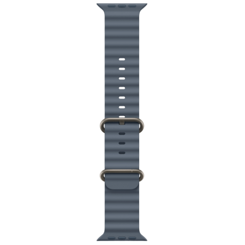Apple Watch Ultra 3, 49 мм, Natural Titanium, ремешок Ocean цвета «якорный синий»