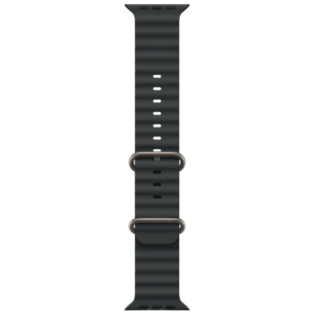 Часы Apple Watch Ultra 3, 49 мм, Natural Titanium, ремешок Ocean цвета Black